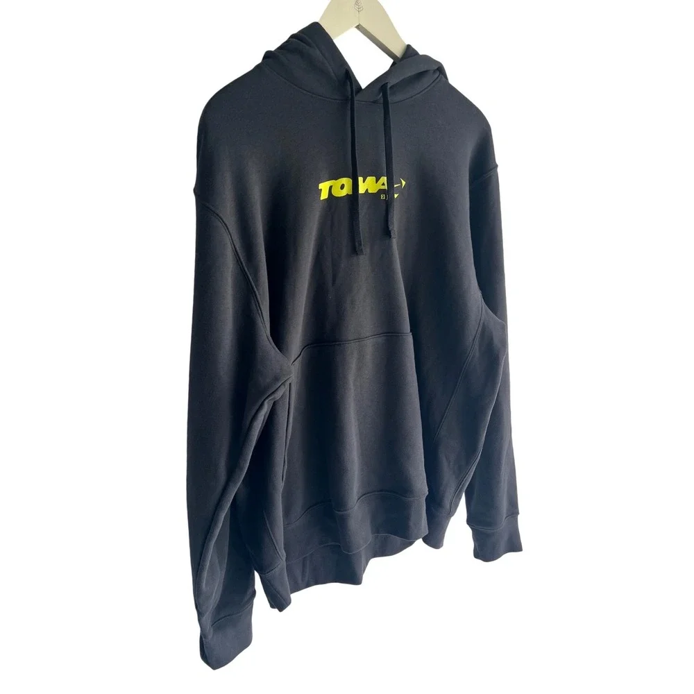Nike Toma El Juego Los Angeles Hoodie Mens Large Grey Neon Yellow DR1499-060 NWT